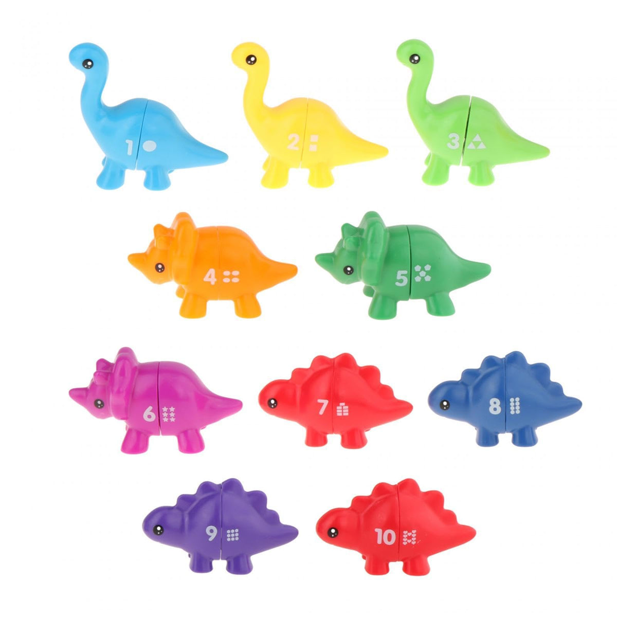 Zoomella Counting Sorting Toy Pairing Dinosaur Fine Motor Toy For Construction Skills Number