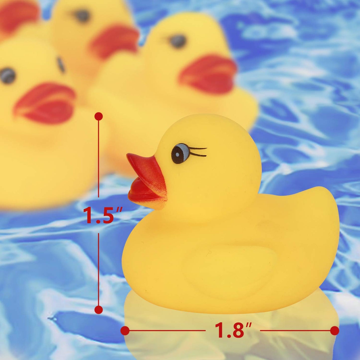 Novelty Place 12Pcs Rubber Duck Float Ducky Baby Bath Shower Toy, Yellow Mini Bath Duckies For Toddlers And Kids Birthday Gift P