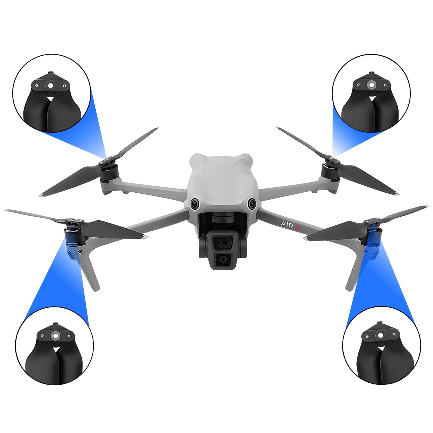 Craznick Propellers for DJI Air 3S/Air 3 Replacement Prop Blades Low Noise Accessories for DJI Mavic Air 3/Air 3S Drone Accessor