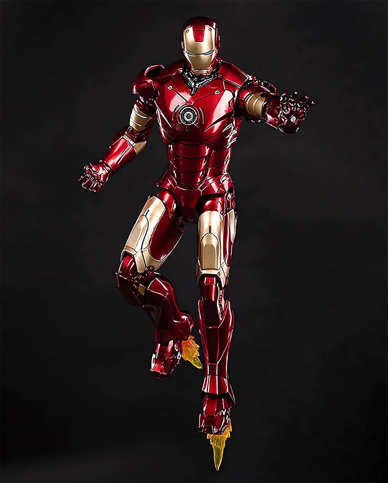 Ovonni 7 Inch Ironman Mk3 Collectible Action Figure Exquisite Painting 20 Joints Movable Model (1/10 Scale)