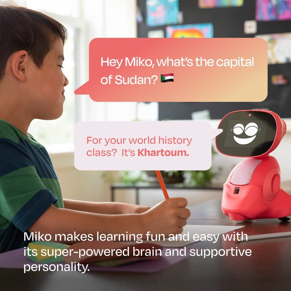 Miko 3: AI-Powered Smart Robot for Kids | STEAM Learning & Educational Robot | Interactive Robot with Learning apps & Unlimited
