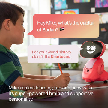 Miko 3: AI-Powered Smart Robot for Kids | STEAM Learning & Educational Robot | Interactive Robot with Learning apps & Unlimited