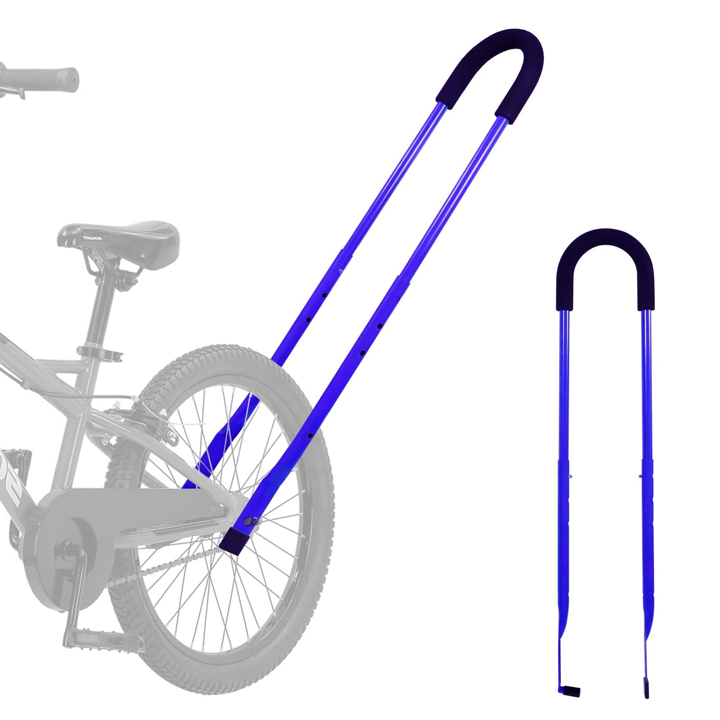 Moli Dee Children Cycling Bike Safety Trainer Handle Balance Push Bar (Blue)