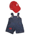 Farmer Outfit With Cap Outfit Teddy Bear Clothes Fits Most 14' - 18' Build-A-Bear And Make Your Own Stuffed Animals