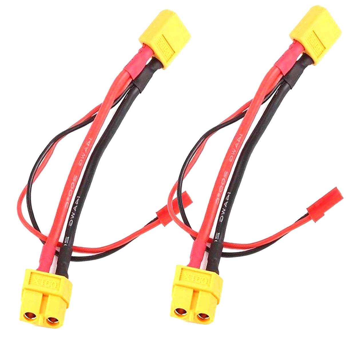 Share Goo 2Pcs Xt60 Xt-60 Male To Female Battery Connector Adapter With Jst Cable Compatible With Rc Multicopter Quadcopter Gimb
