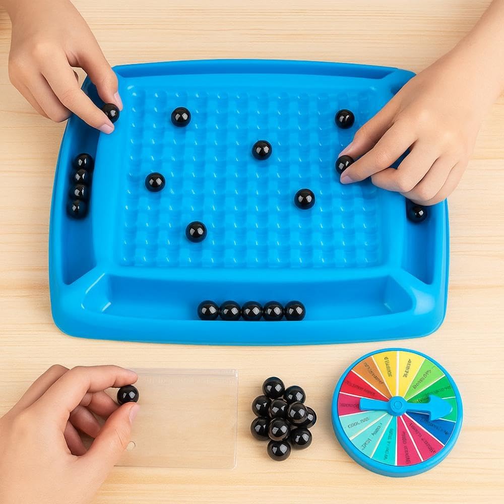 Toy Imagine Magnetic Strategy Game For Kids - Includes 20 Magnetic Balls, Board & Spinner Wheel | Brain Development Toy | Educat