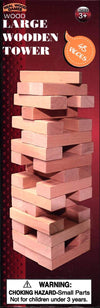 Forever Toys Large Wood Tower Game 48 Pieces