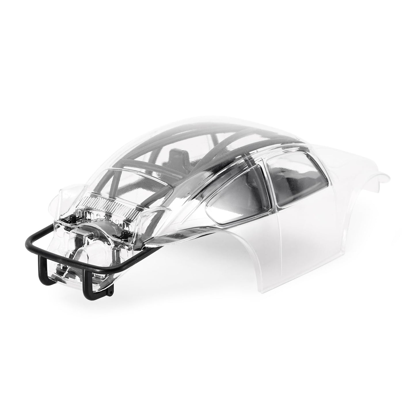 INJORA BUG24 Body with Roll Cage for 1/24 Axial SCX24 C10 JLU Bronco Base Camp Upgrade(Clear)