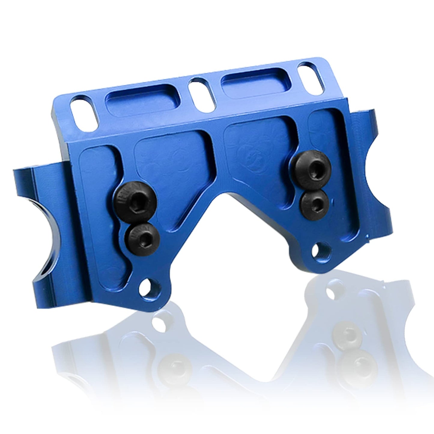 Aluminum Front Bulkhead Upgrade Parts Fits for Traxxas Slash 2WD Rustler Stampede Bandit Replacement 2530 2530A Blue-Anodized