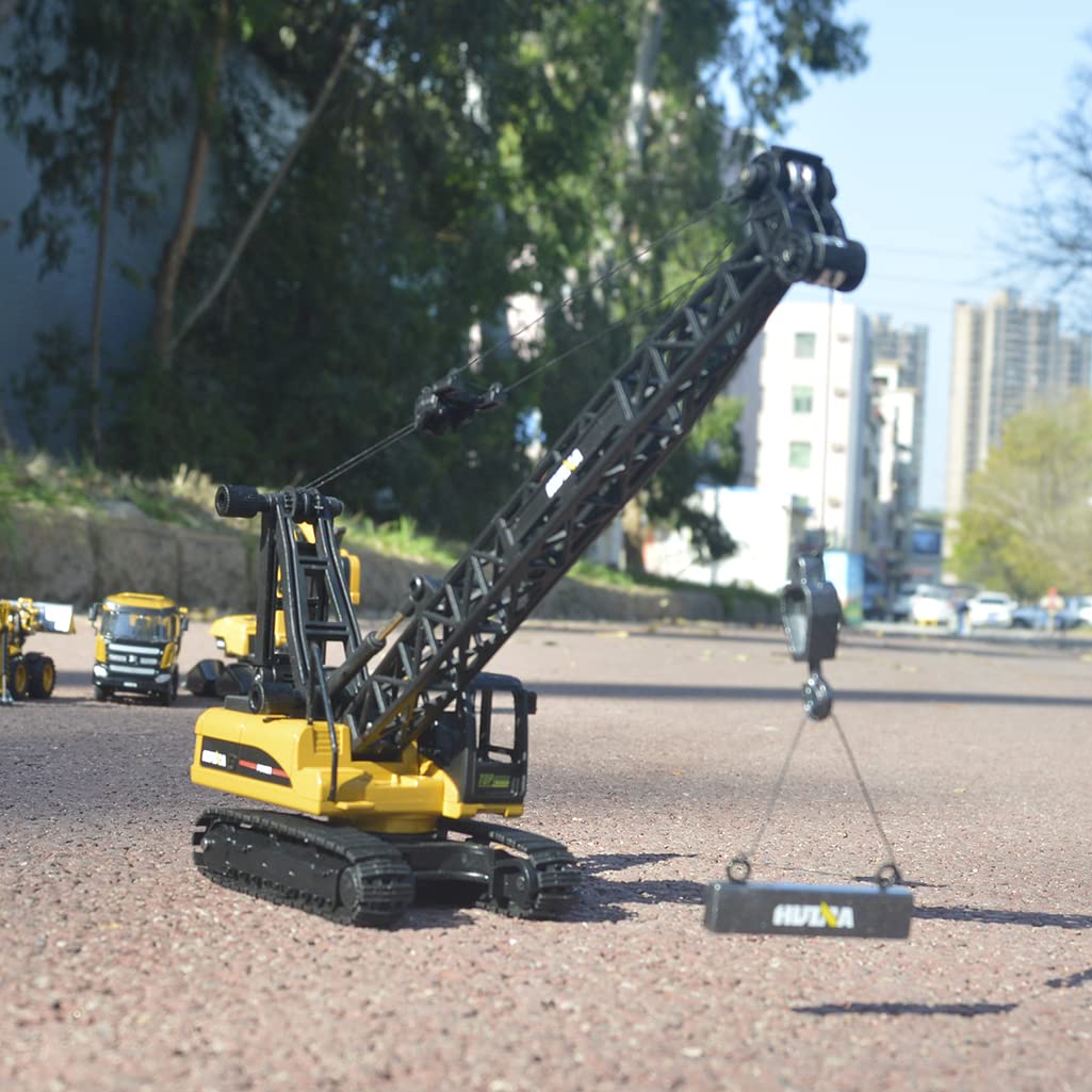 Ailejia Construction Trucks Toys Crane Truck 1/50 Scale DieCast Truck Engineering Car Metal Construction Vehicles Crane Machine