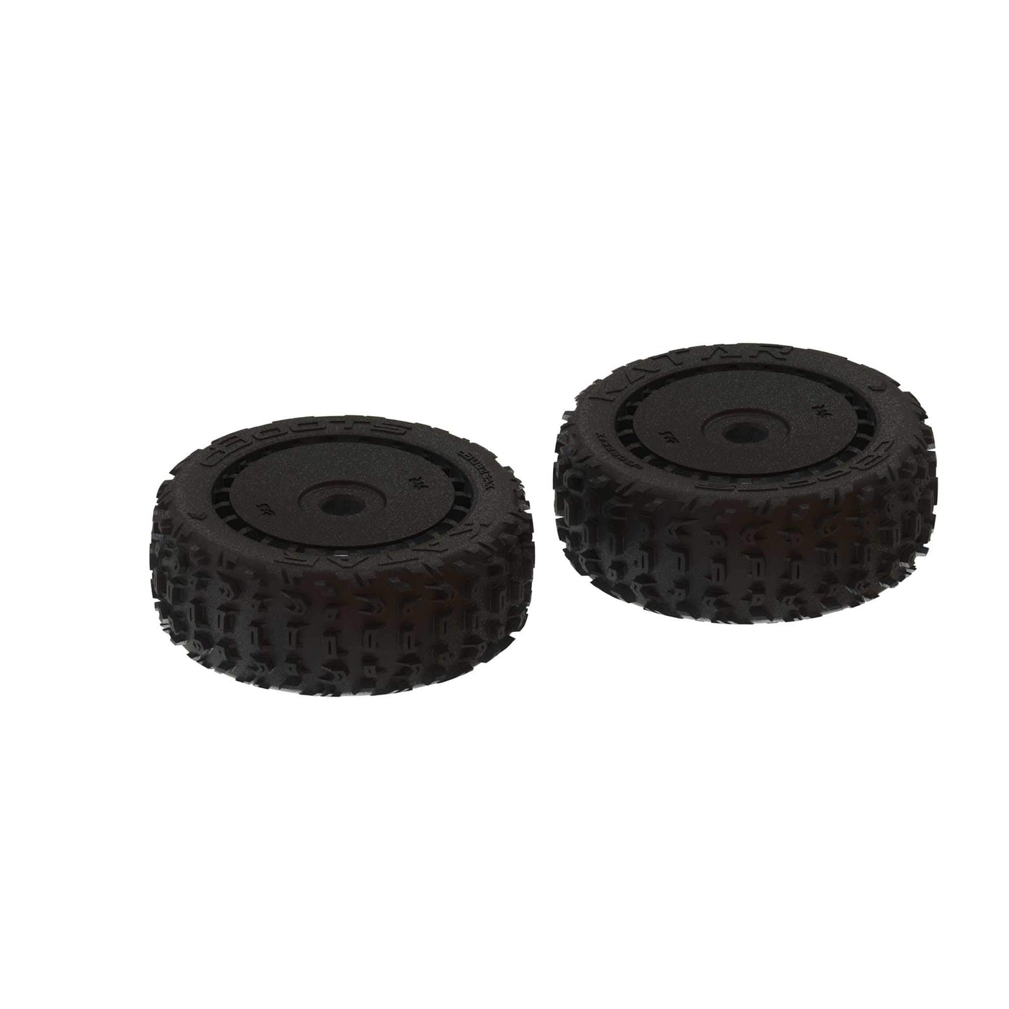 ARRMA 1/8 dBoots Front/Rear 3.3 Pre-Mounted Tires, 17mm Hex, Black (2): Katar B 6S, ARA550058