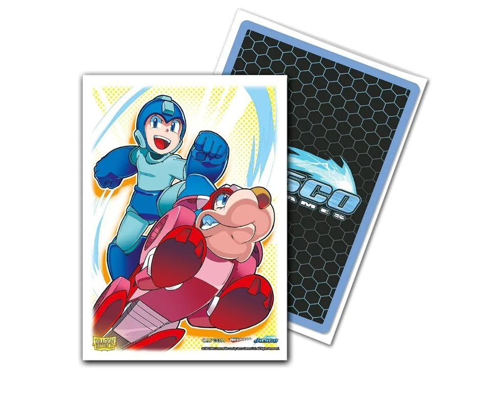 Arcane Tinmen Aps Art16003 Dragon Shield: Art Sleeves Classic-Mega Man & Rush (100), Multicolour