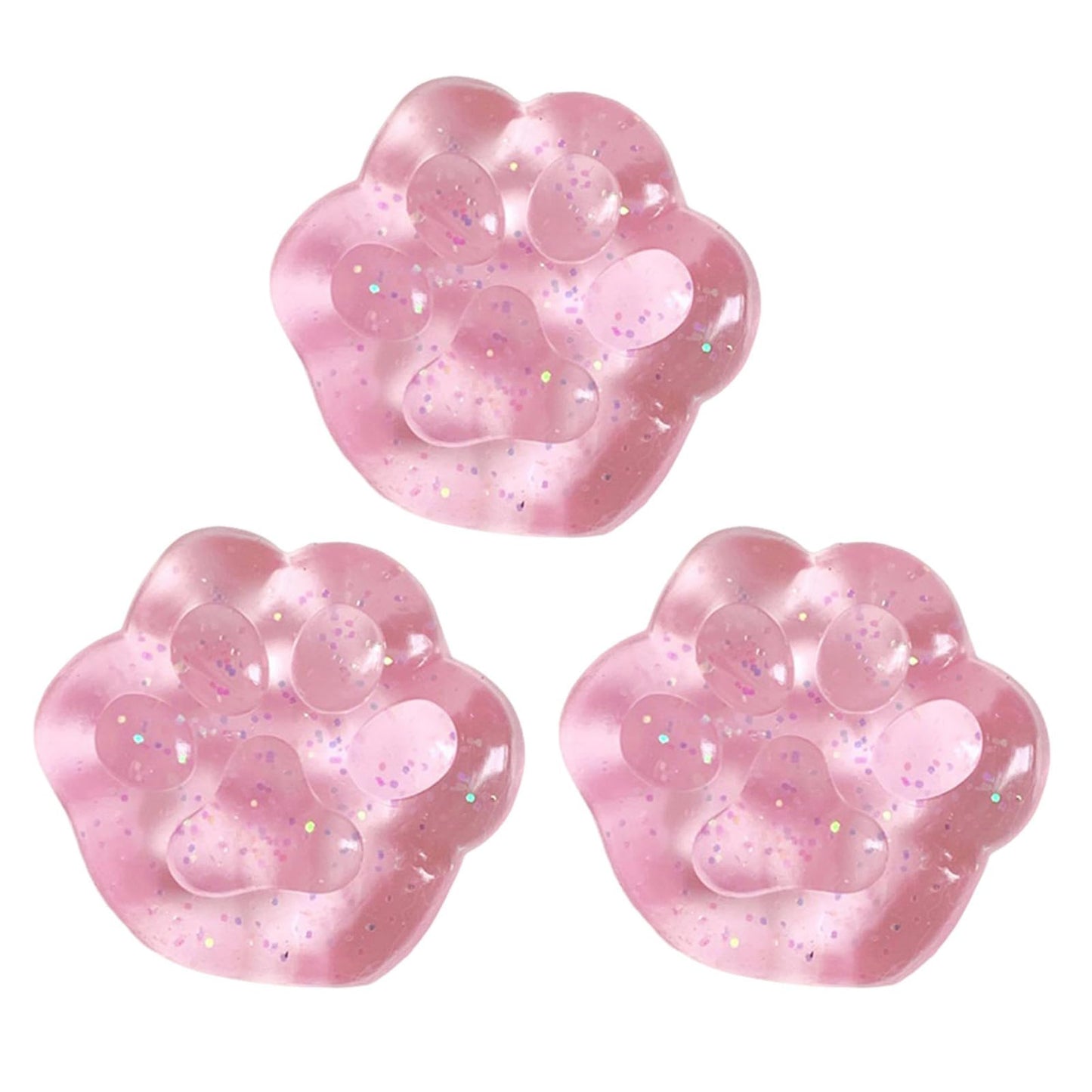 Taba Squishy Cat Paw Toy, Cat Paw Squeeze Toy For Stress Relief, Ultra-Soft Pink 2