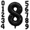 Goer Black Foil Balloons Number 8,Huge Number Balloons For 8Th 18Th 28Th 38Th 48Th Birthday Party Supplies Anniversary Decorations (3 Pcs,42 Inch,32 Inch,16Inch)