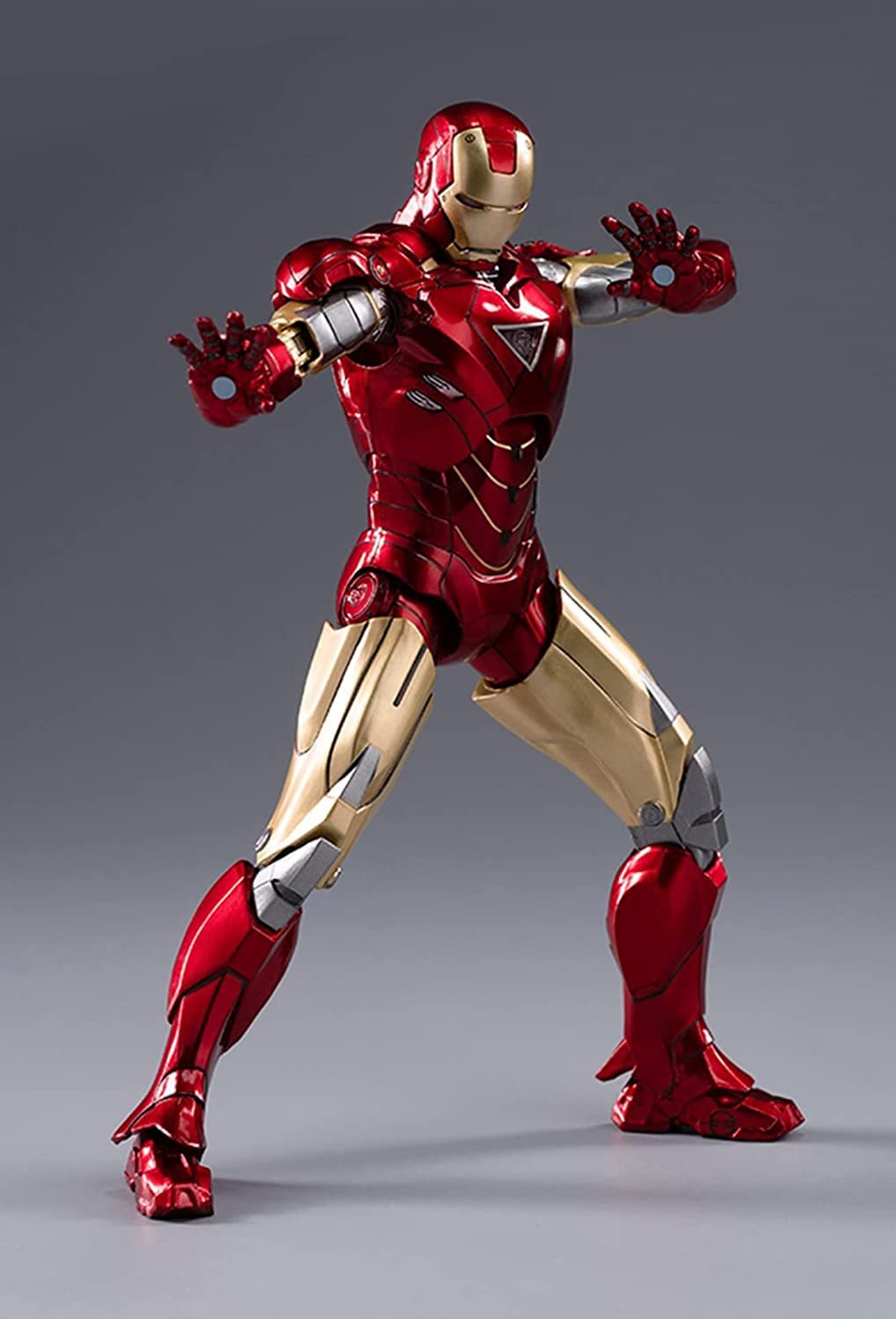 Uxouyic Ir?Nman Movie Series - Collectible Ir?Nman Action Figure Metal Painting 20 Joints Movable Model Toys (7 Inches) (Mark 6)