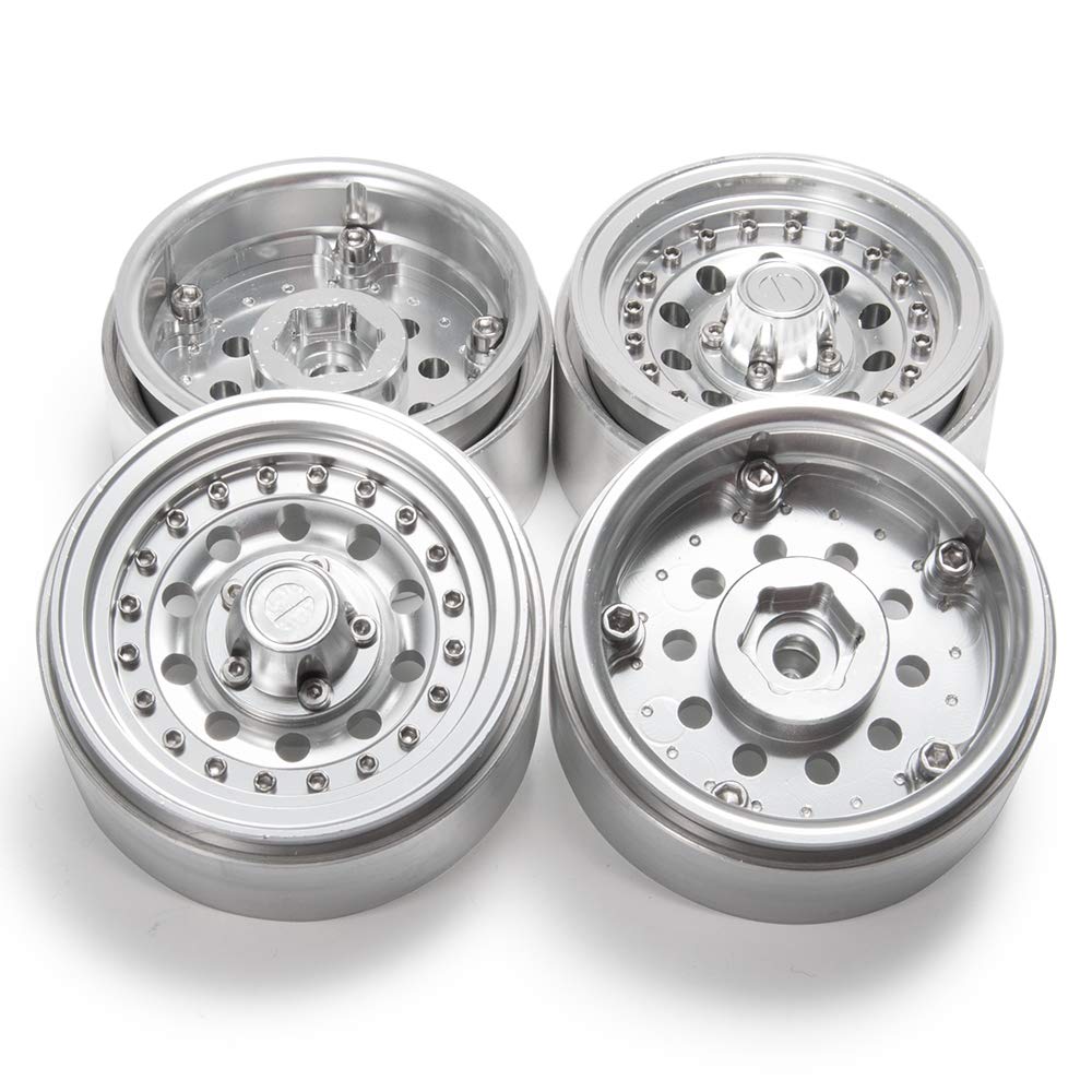 1.9'' Alloy Beadlock Wheel Rims for 1/10 RC-4WD D90 SCX10 90034 SCX10 III AXI03007 Rock Crawler