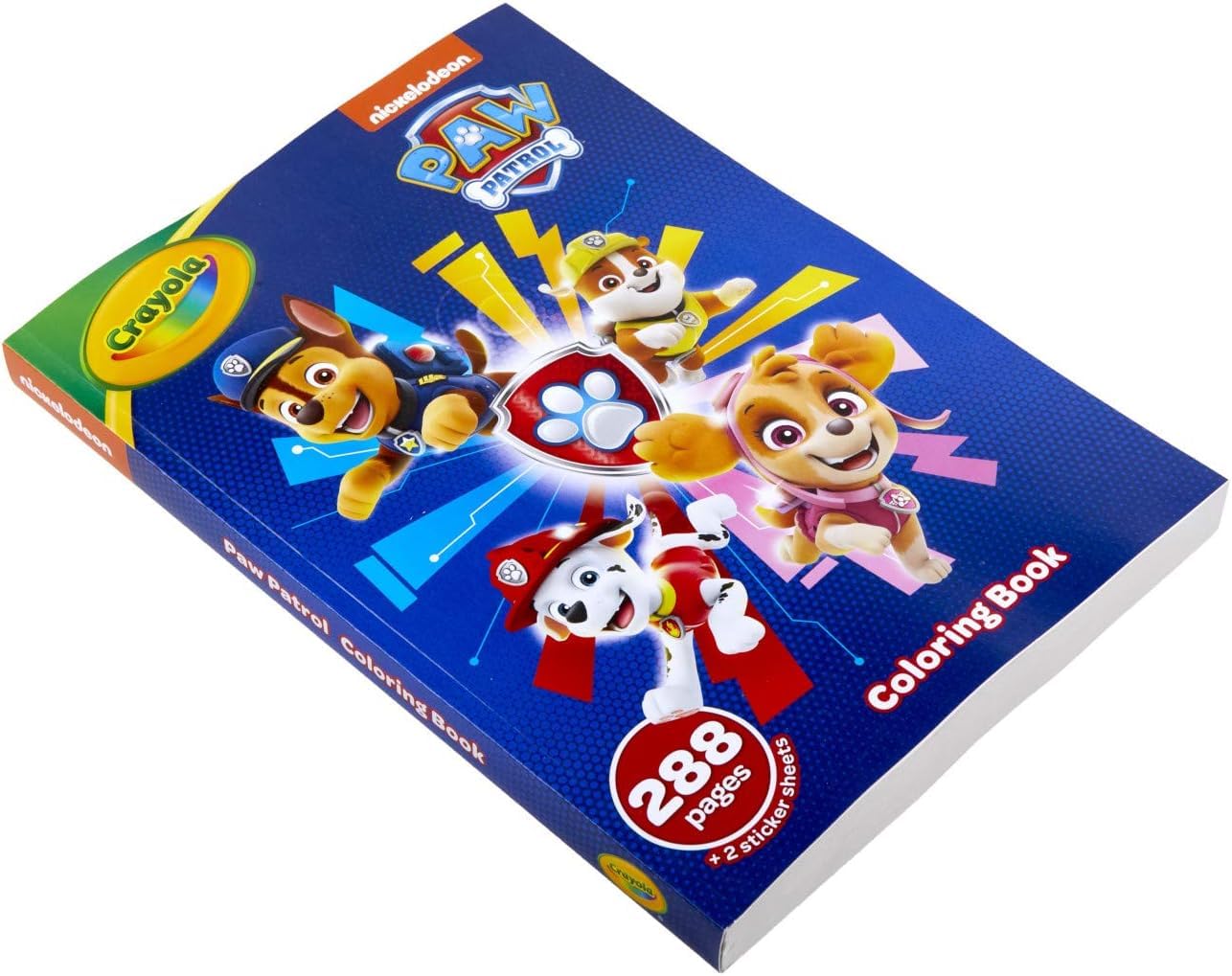 Crayola Paw Patrol Coloring Book (288Pgs), Kids Coloring Book Pages & Stickers, Paw Patrol Gift, Travel Activity, Toddler Toys, 3+