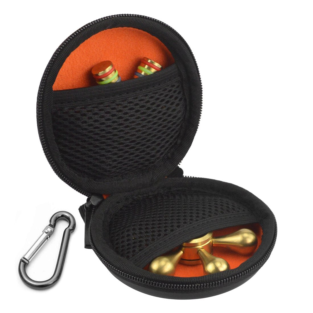 Geekria Fidget Spinner Case, Hard Shell Protective Carrying Case, Holds 2 Finger Spinner Toys, Fits Triangle, Circle And Other S