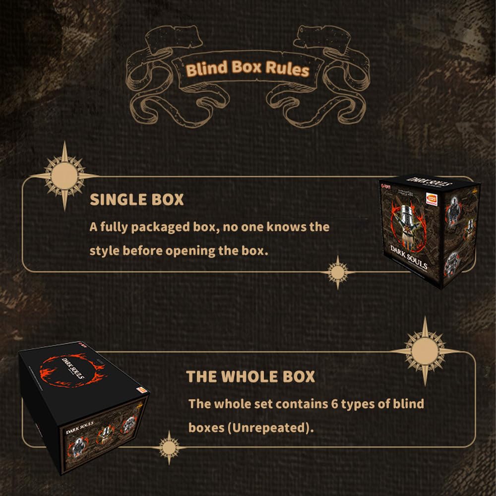 Beemai Firelink Dark Souls Series 1 1Pc Blind Box Figures, Random Design Cute Figures Collectible Toys Birthday Gifts