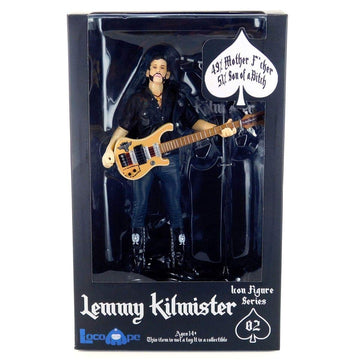 Toynk Motorhead Lemmy Kilmister Deluxe Figure - Rickenbacker Guitar, Black, One Size, Model 75489_A-C, Plastic Material