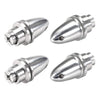 uxcell RC Plane Propeller Adaptor 6mm Aluminum Silver Tone 4PCS Model a18122800ux0617