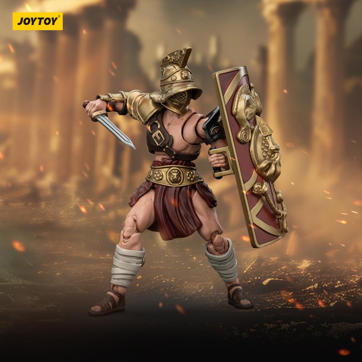 Beerise Joytoy 1/18 Action Figures - Strife Roman Gladiator Murmillo - 4,Classic Character,Collectible,Age 15 And Above