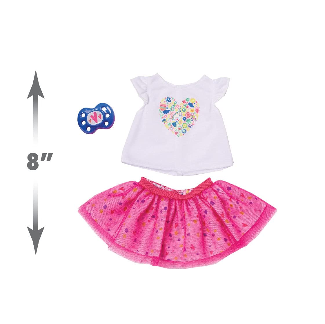 Baby Alive Single Outfit Set And Accessories, White Tee Pink Tutu, Fits Most 12' - 14' Dolls, Kids Toys For Ages 3 Up By Just Play