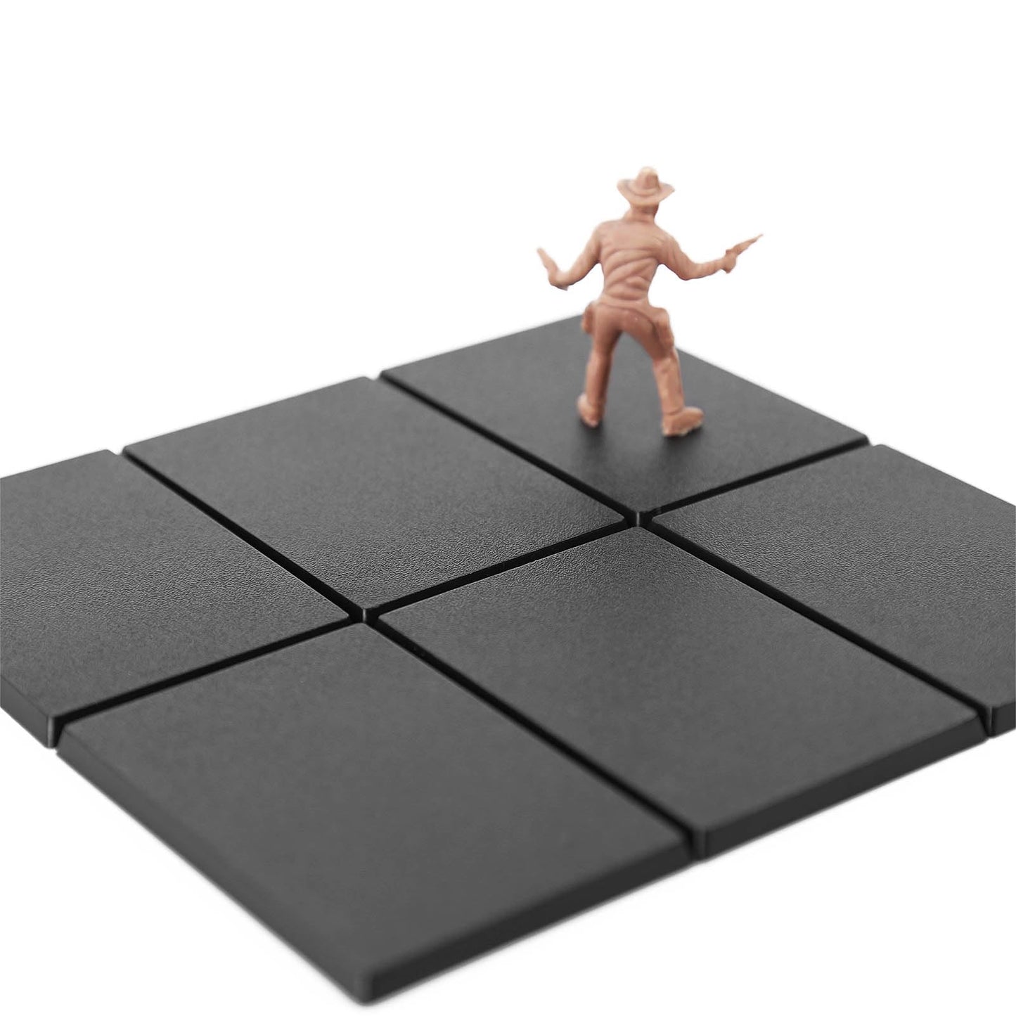 Evemodel Rectangle Model Bases Black Plastic For Wargames Table Top (40 * 60Mm-20Pcs)
