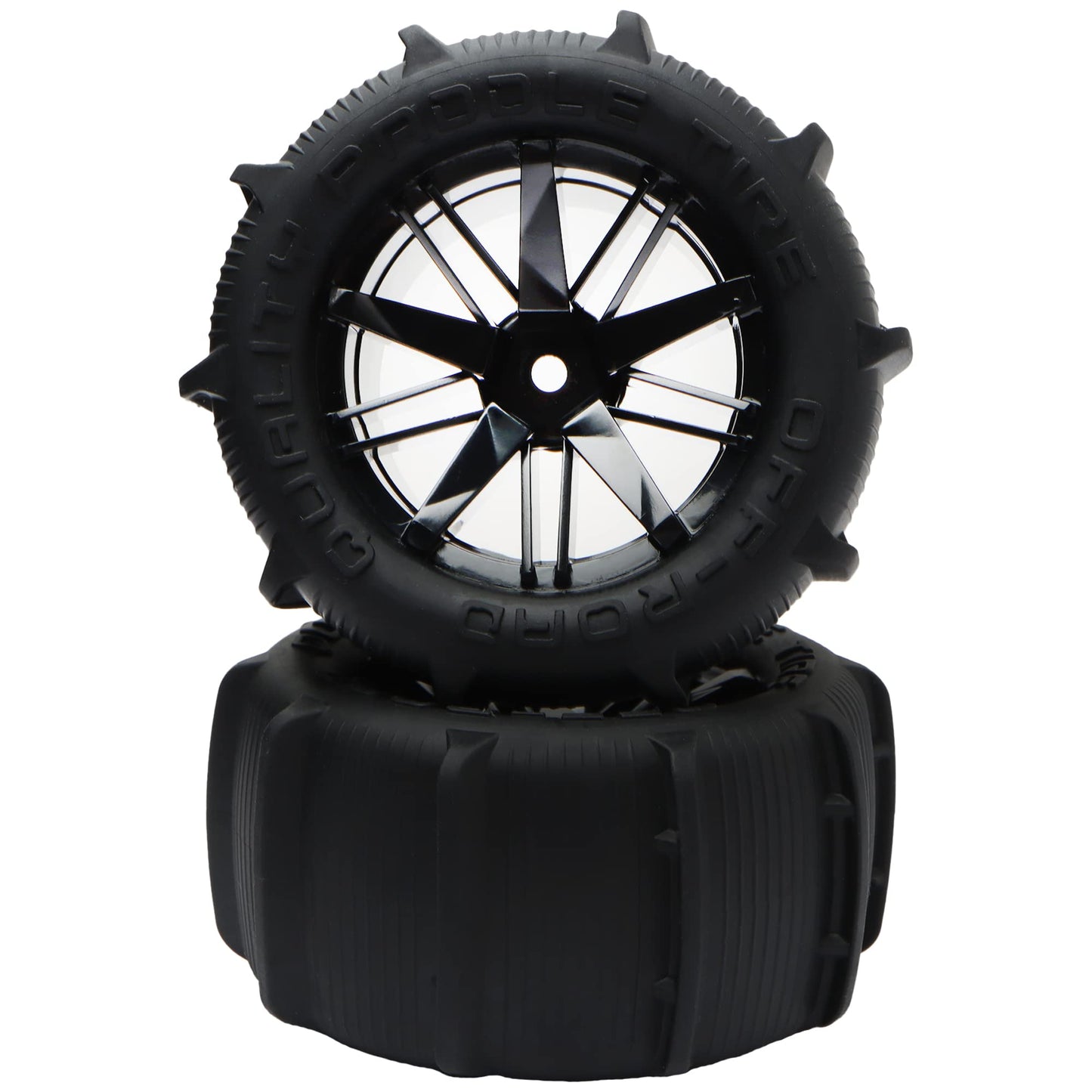 GDOOL 1:10 1:12 Paddles Buggy Tires Hex 12mm Wheels for Snow Sand 1:10 1:12 9125 9155 9156 124009 X-07 F-10 YC400 2995RC Car(2 P