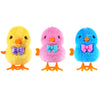 Arcimatto Wind Up Chicken Toy 3 Pcs Jumping Chick Gag Toys Cute Plush Hopping Chicks Novelty Spring Windup Toys for Kids Toddler mature-themed Easter Egg Party Favors Christmas Goody Bag Fillers Gifts