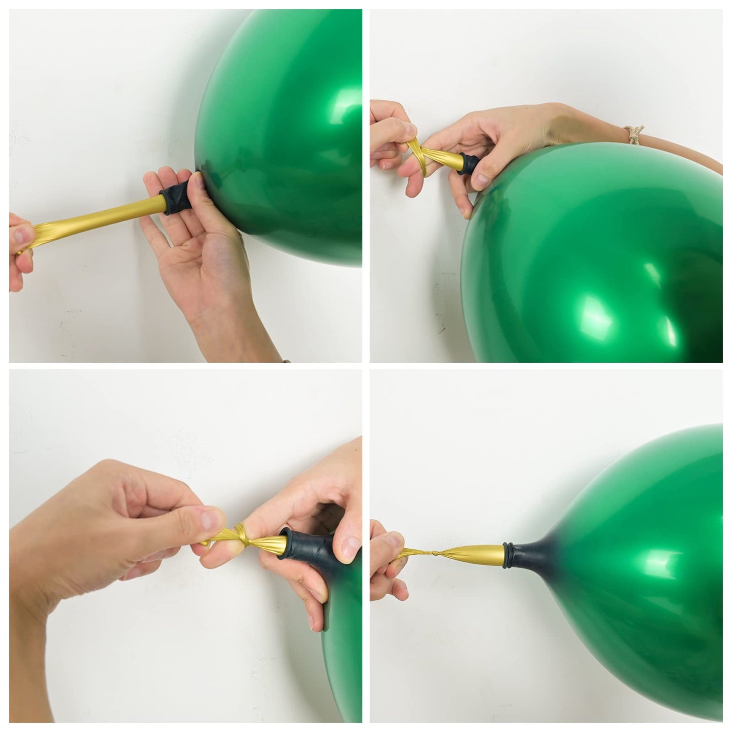 Chrome Green Balloons, 50 Pcs 10 Inch Double-Layered Metallic Dark Green Balloons, Shiny Thick Chrome Metallic Dark Green Latex Helium Balloons For Birthday Wedding Graduation Party Decoration Supplies