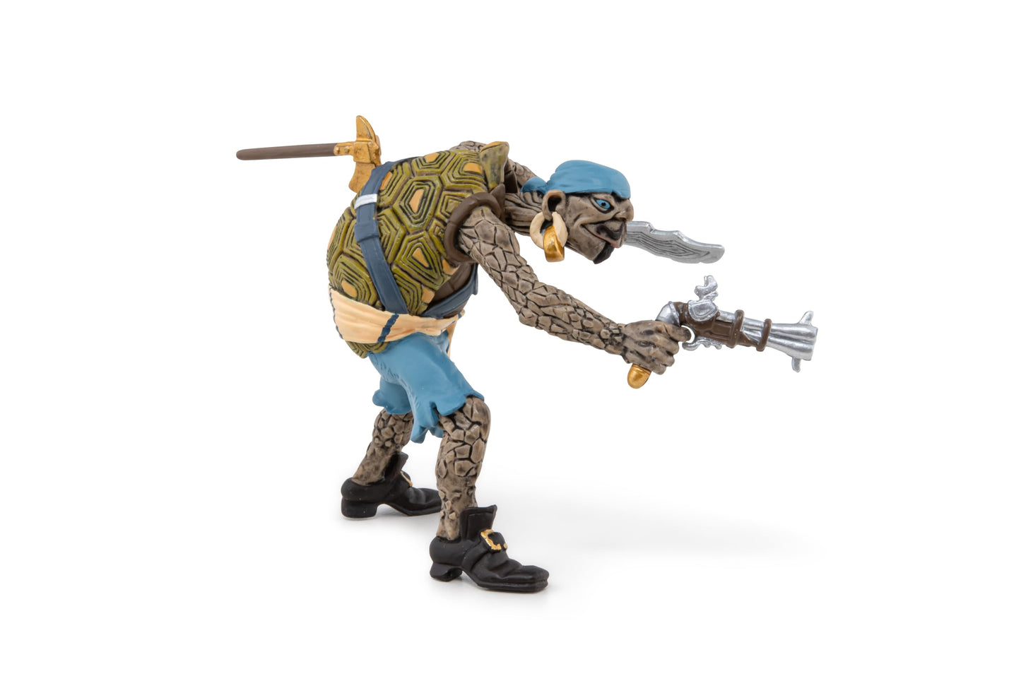 Papo - Hand-Painted - Fantasy - Turtle Mutant Pirate - 39481 - Collectible - For Children - Suitable For Boys And Girls - From 3 Years Old