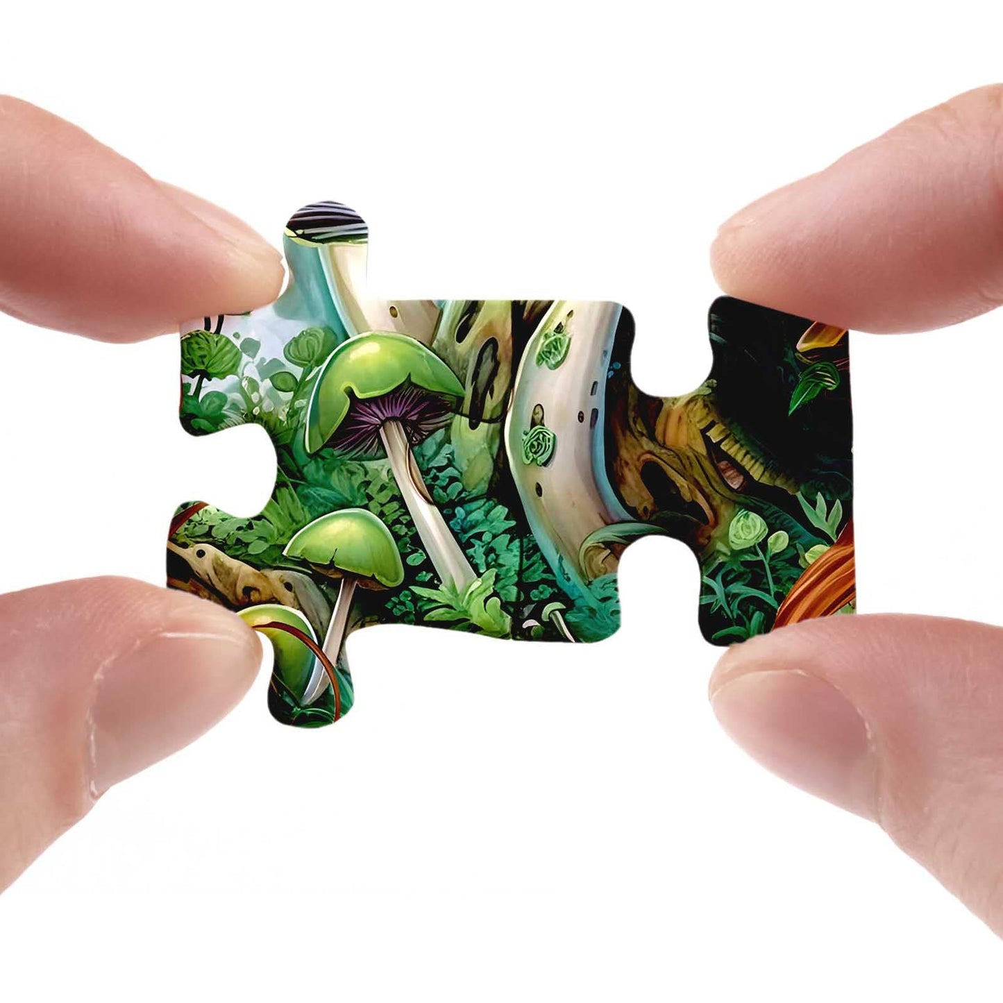 Colorful Mushroom Puzzle For Adult 1000 Piece, Mushroom Art Puzzle For Adults Painting, Fungi Jigsaw Puzzles 1000 Pieces For Adult