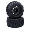 Surpass Hobby 1/10 Monster Truck Tires & Rims, 12mm Hex, Rubber, 2 Pack, Renzi Color
