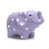 Child To Cherish Ceramic Polka Dot Elephant Piggy Bank For Girls, Lavender