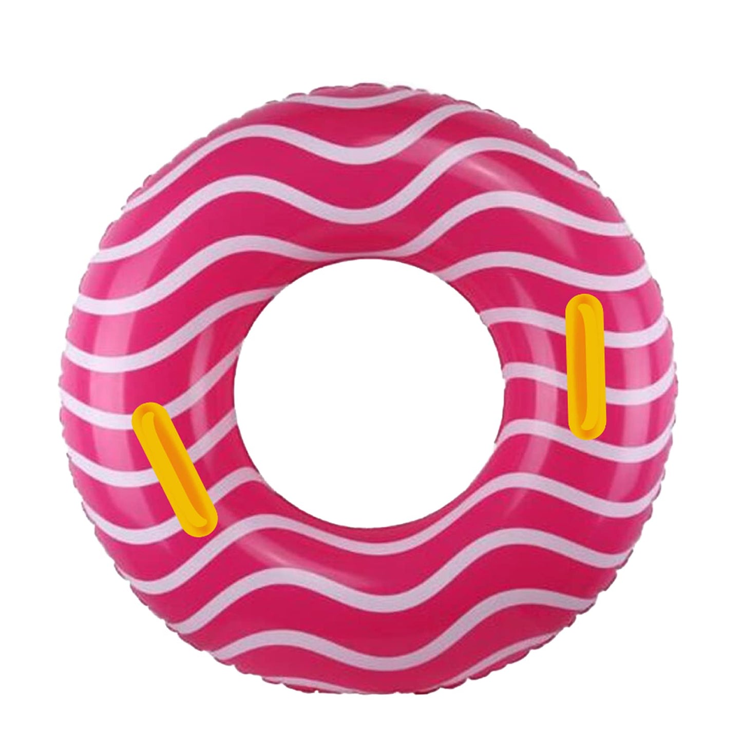 Inflatable Pool Floats For Adults And Teens, Pool Tubes With Handles, 39 Inner Tubes For Floating, Pink Round Pool Float, Flo