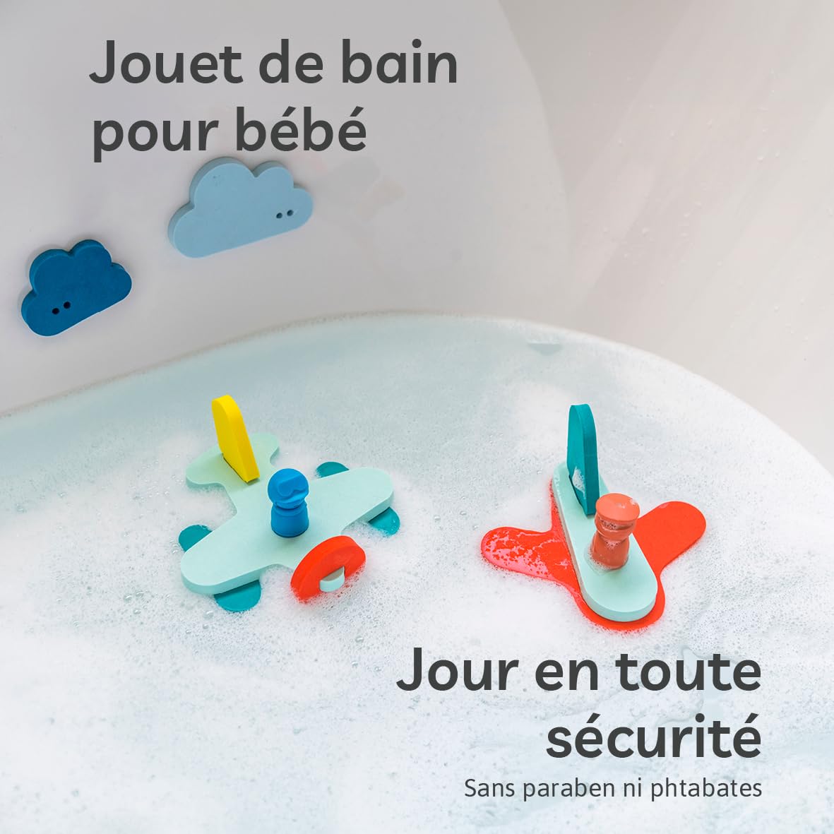 Quut | Puzzle Friends | Up In The Air | Award Winning Children'S Bath Toy & Game