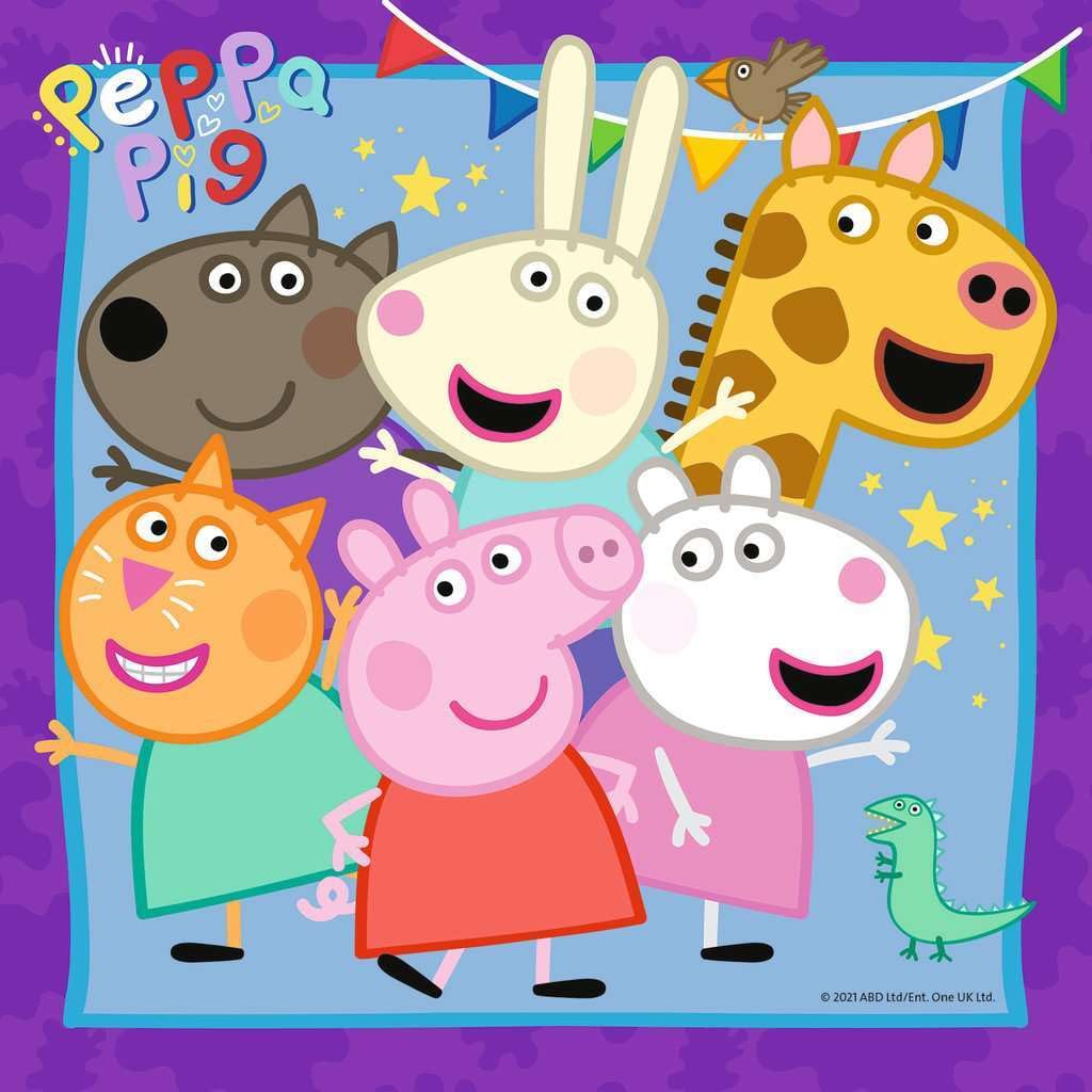 RAVENSBURGER Puzzle Ravensburger 05579 Family and Friends 3 x 49 Pieces Peppa Pig Puzzle for Children from 5 Years