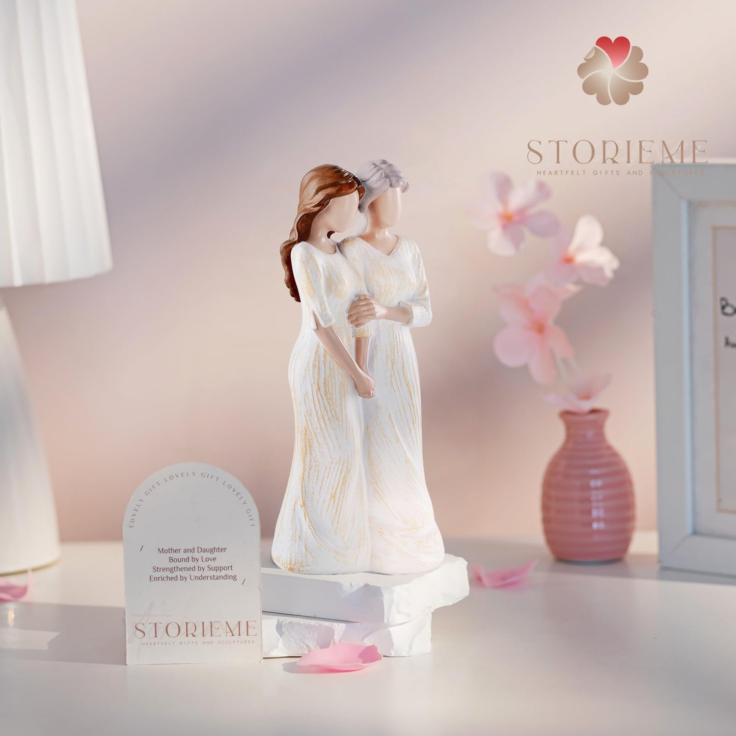 Storieme Mom Birthday Gifts From Daughter: Unique Moms Gift For Mothers Day Christmas Mother Of The Bride Gifts Mother Daughter Figurines Statue