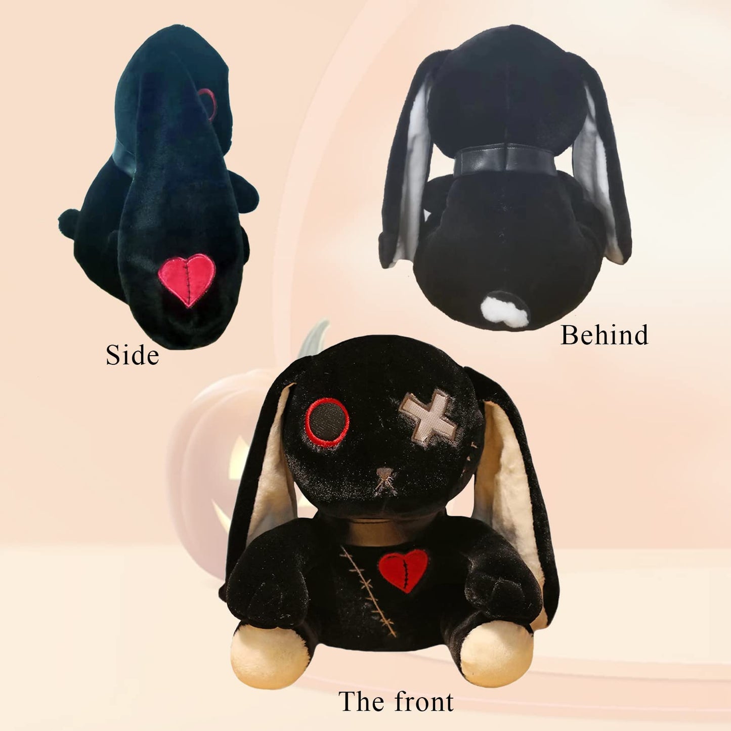 Lvqing Rabbit Plush Doll, Crazy Rabbit Plush Toy, Halloween Scary Rabbit Stuffed Animal Long Ears Standing Toy, Suitable For Fan