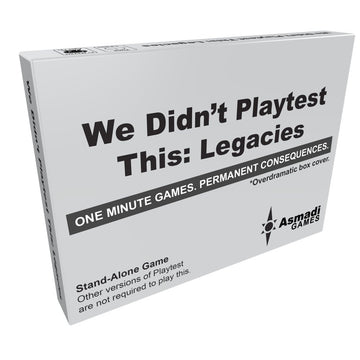 Asmadi Games We Didn'T Playtest This: Legacies Card Game, Standard Packaging