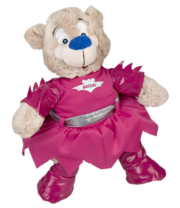 Bat Girl Outfit With Cape, Arm Bands, Boots & Silver Belt Fits Most 14'-18' Build-A-Bear & Make Your Own Stuffed Animals