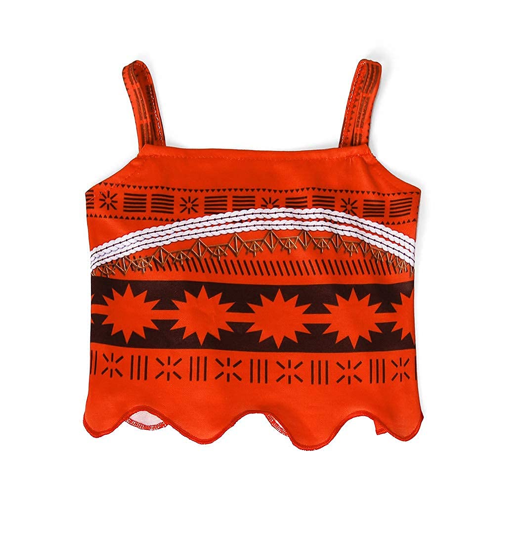 Wonderbabe Princess Costume Girls Two-Pieces Crop Top Skirt Set Toddler Kids Birthday Party Dress Girls Halloween Costume Size 3