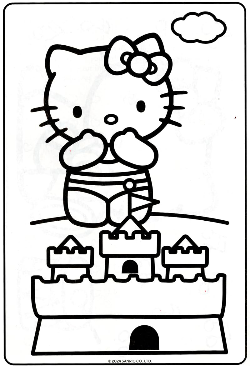 Hello Kitty Coloring Activity Book and Sticker Set for Kids