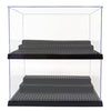Minifigure Display Case - Black Base With 3-Tiered Steps, Eye-Catching Display Design And A Dash Of Magic - A Delight For Lego E