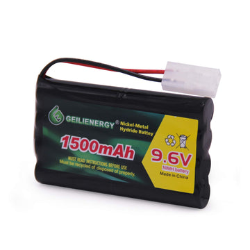 QBLPOWER 9.6V 1500mAh NI-MH Rechargeable Battery Pack for RC Cars, Boats, and Robots - Model QBLI5S01 with Charger Cable