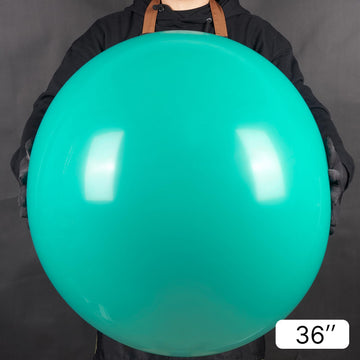 Partywoo Teal Large Balloons, 4 Pcs 36 Inch Balloons, Teal Blue Big Balloons, Turquoise Giant Balloons, Jumbo Balloons For Birthday Decorations, Baby Shower Decorations, Wedding Decorations, Teal-Y69
