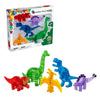 MAGNA-TILES Dinos 5-Piece Magnetic Construction Set, Purple MABS Plastic, Model 22805