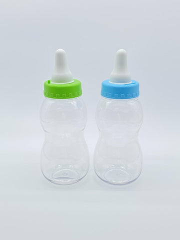 Paradise Beach Baby Bottle Piggy Bank Funny Coin Bank Transparent Pvc Piggy Bank For Kids Toddler Boys Girls 2 Pcs (Blue Green),