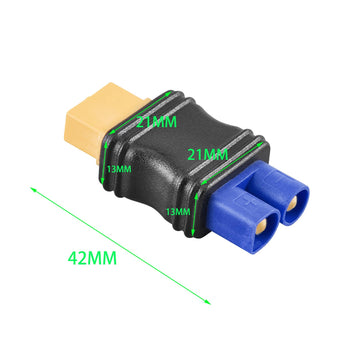 Laisomeke Ec3 Male To Xt60 Female Mould Type Adapter No Wire Connector Adapter For Lipo Battery (2Pack)